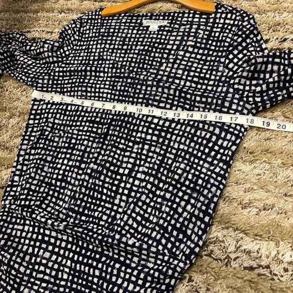 NWT Pendleton XL Petite Catalina nylon Top Long Sleeve V Neck - Picture 11 of 12